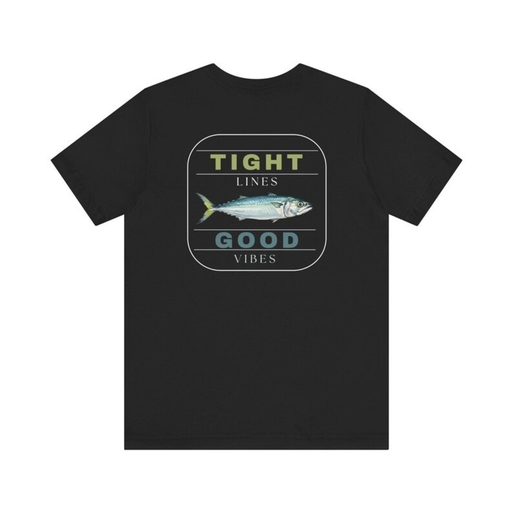 Tight Lines Good Vibes Tee Deep Sea Fishing Shirt, Tuna Graphic